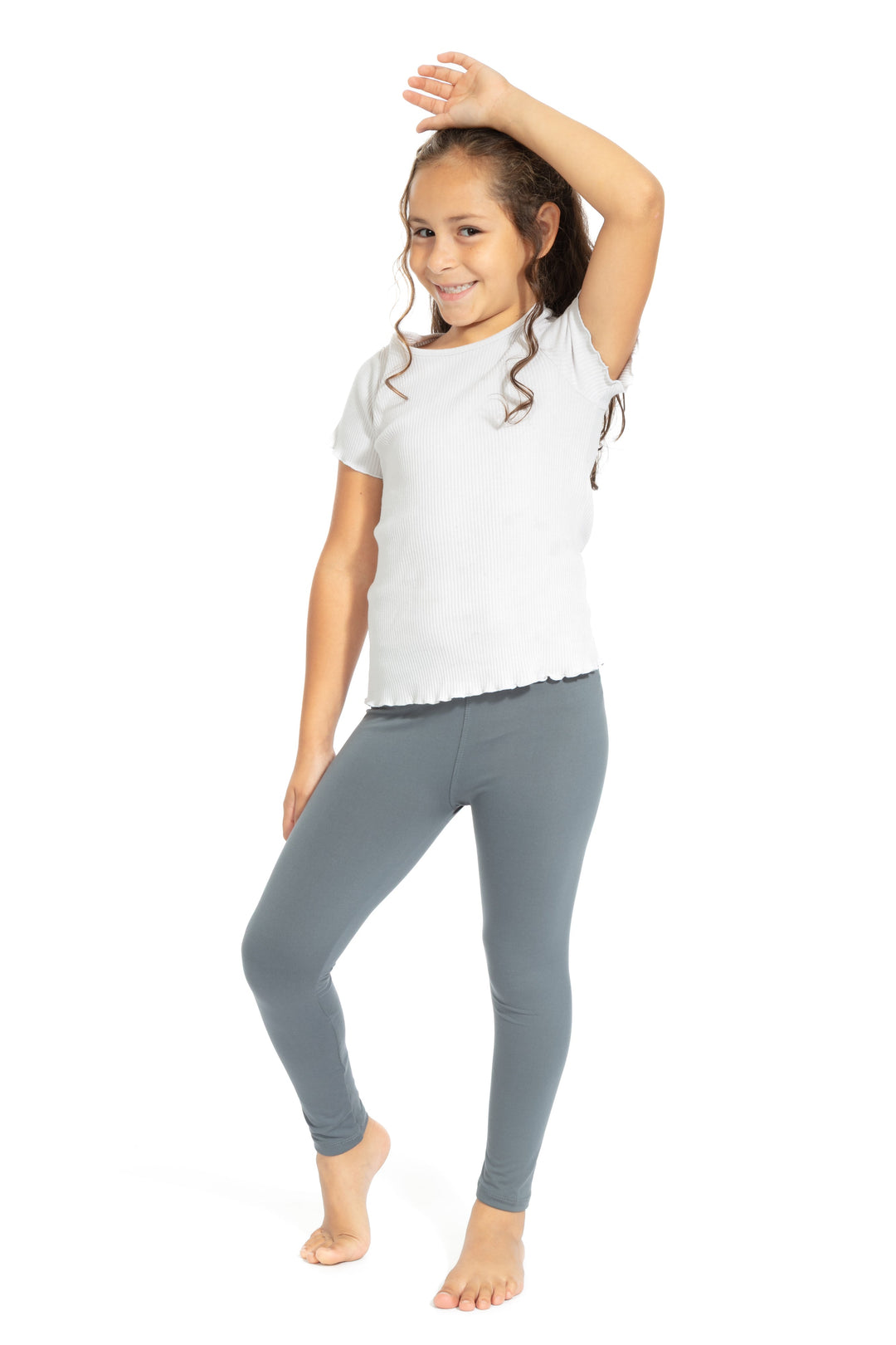 Gray Kid's - All Season Leggings