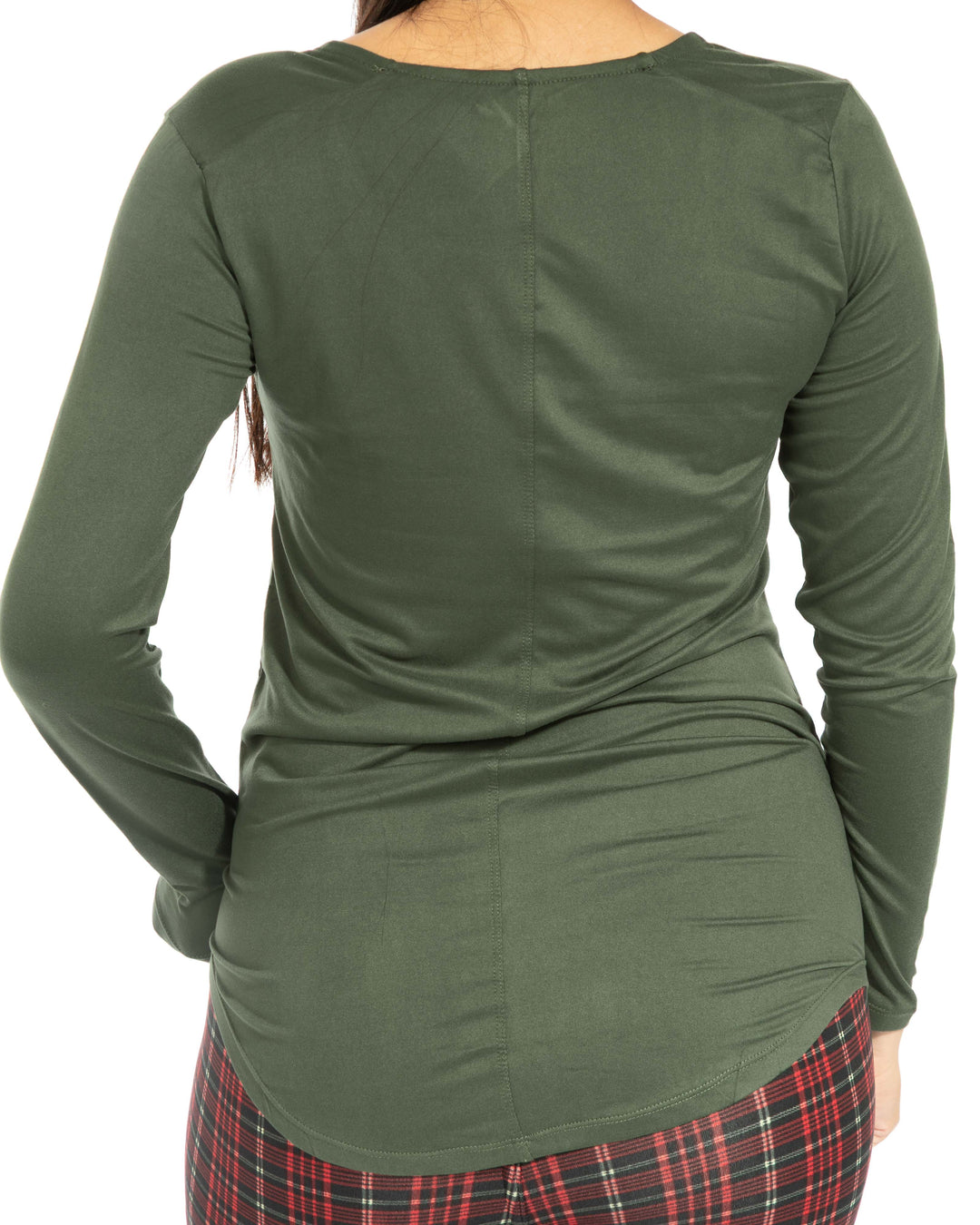 Deep Green - Long Sleeve Tunic Top