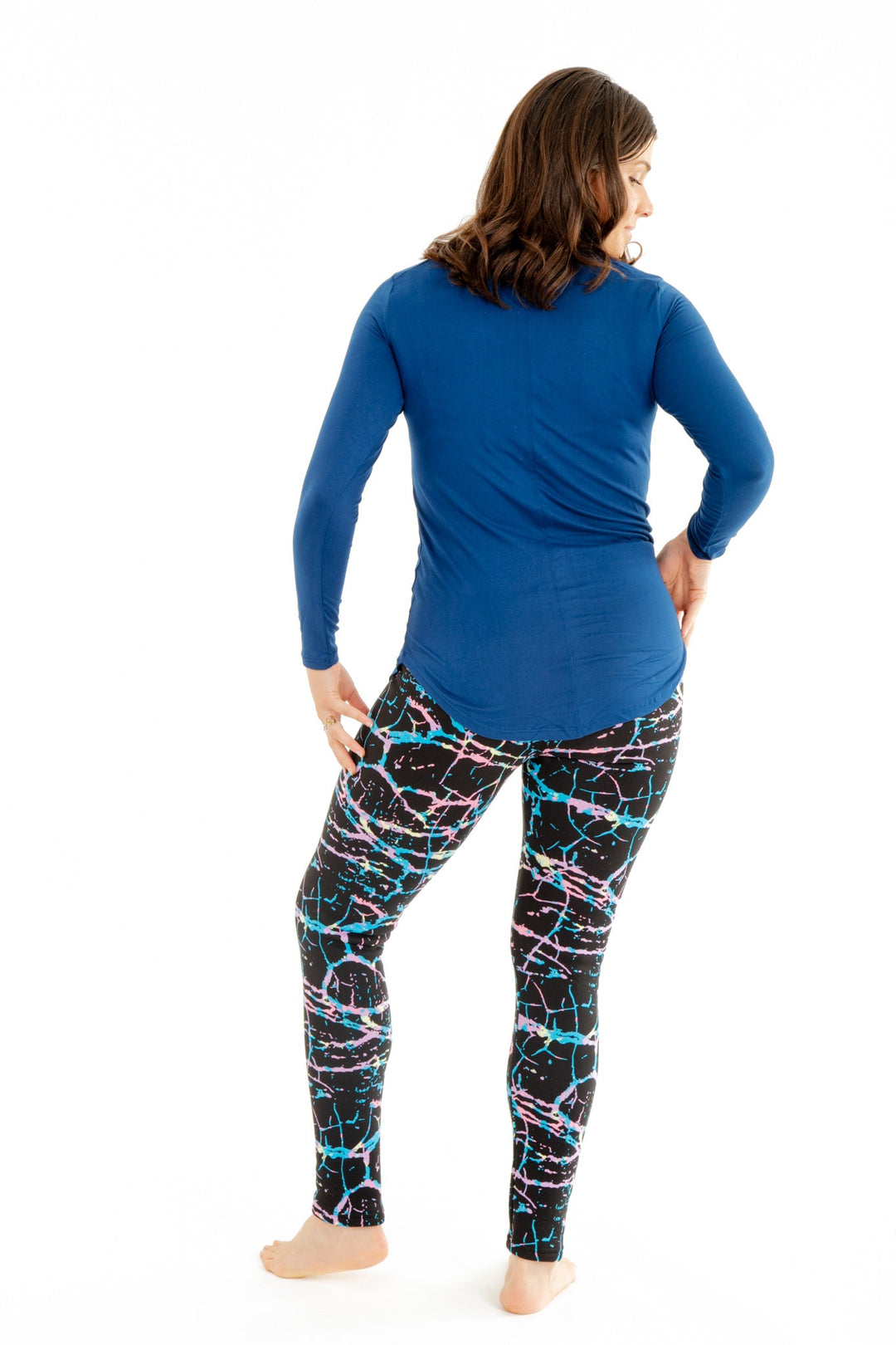 Neon Splatter - Cozy Lined Leggings
