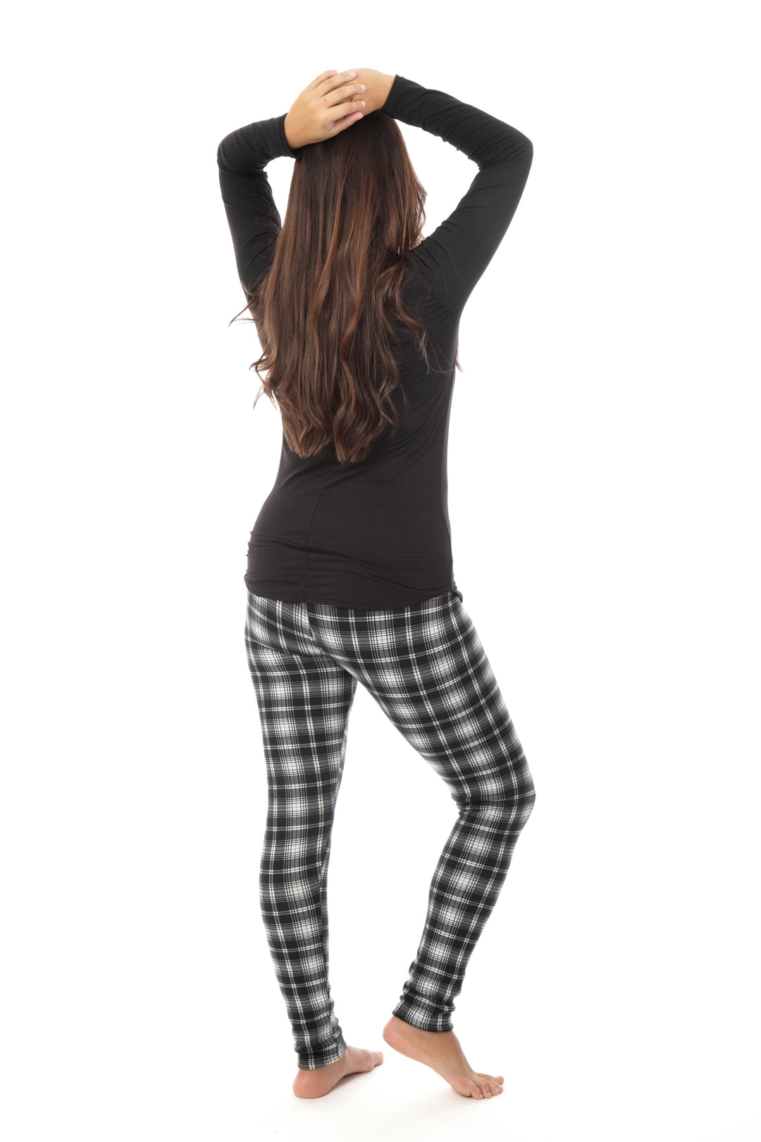 Black & White Scottish - Cozy Lined Leggings