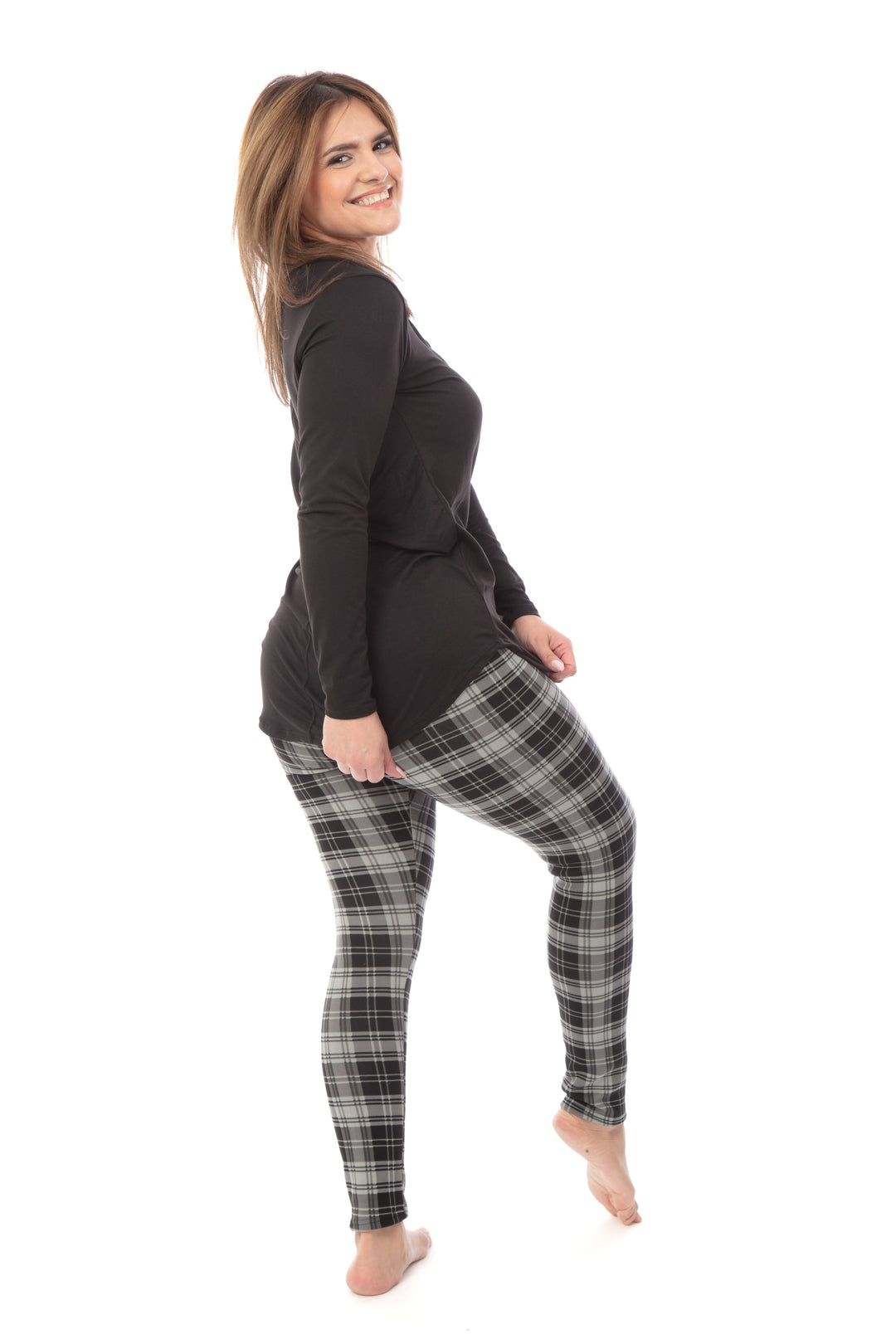 B&G Plaid - Cozy Lined Leggings