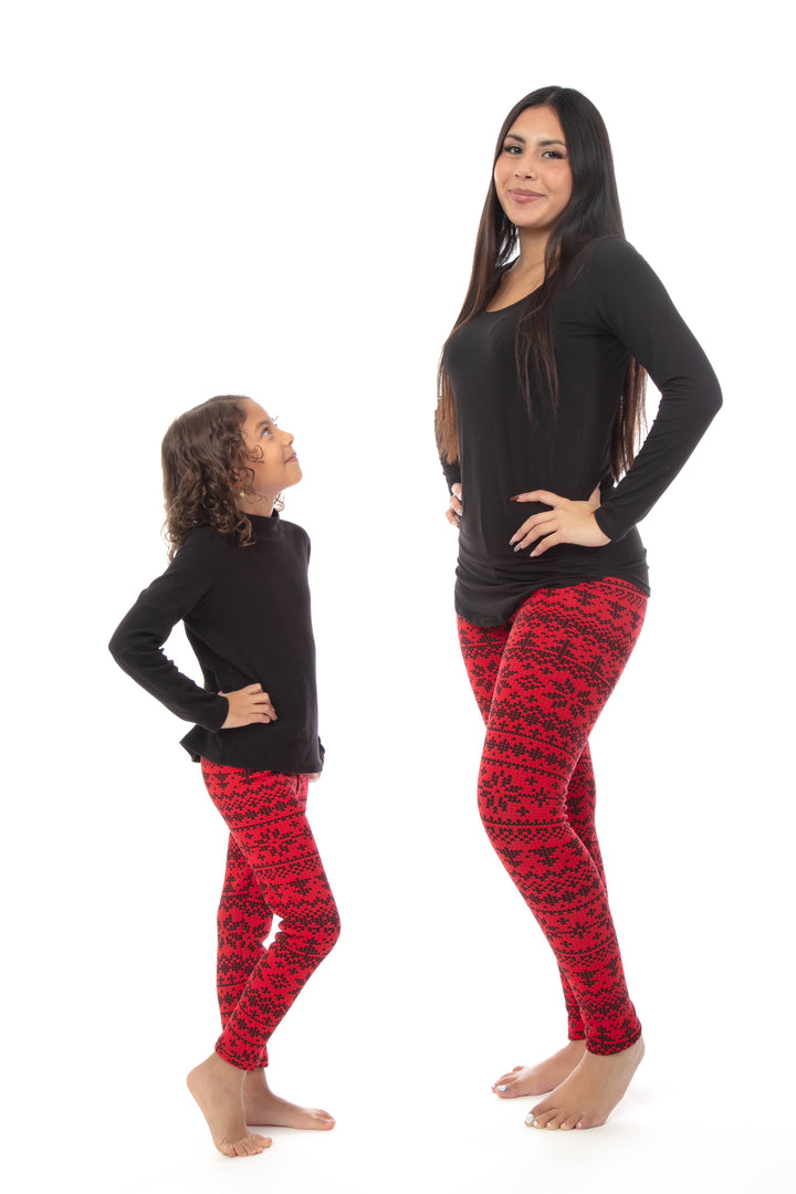 Xmas Stitch - Cozy Lined Leggings