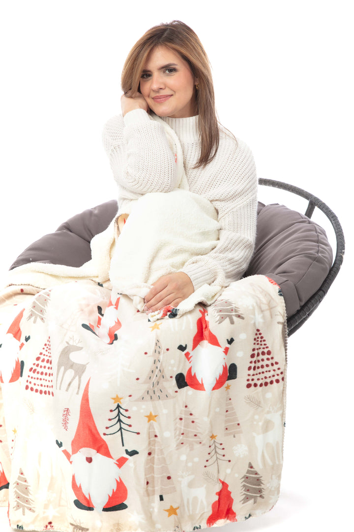 Lovely Christmas - Sherpa Blanket