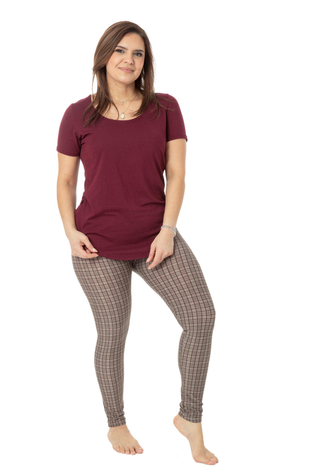 Light Brown Squares - All Season Leggings