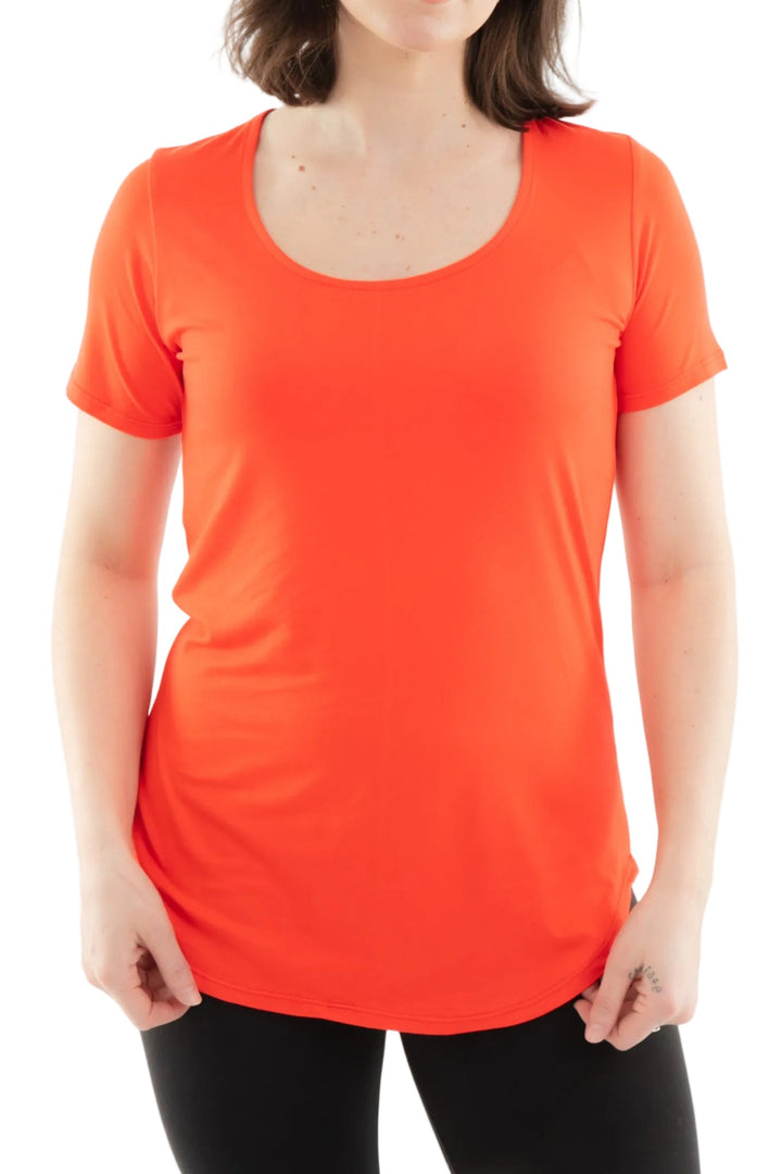 Scarlet - Short Sleeve Tunic Top