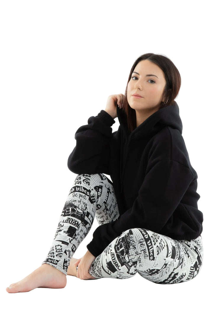 Illustrated - Cozy Lined Leggings