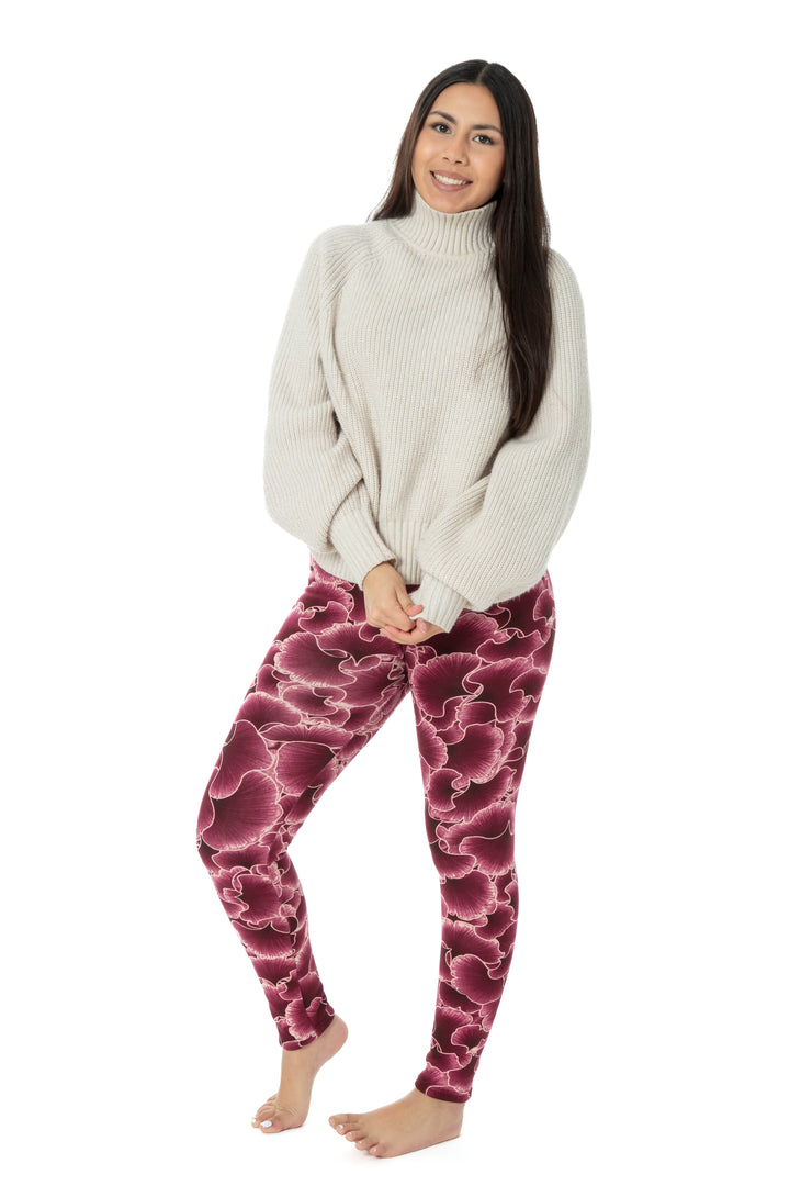 Berry Bloom - Cozy Lined Leggings