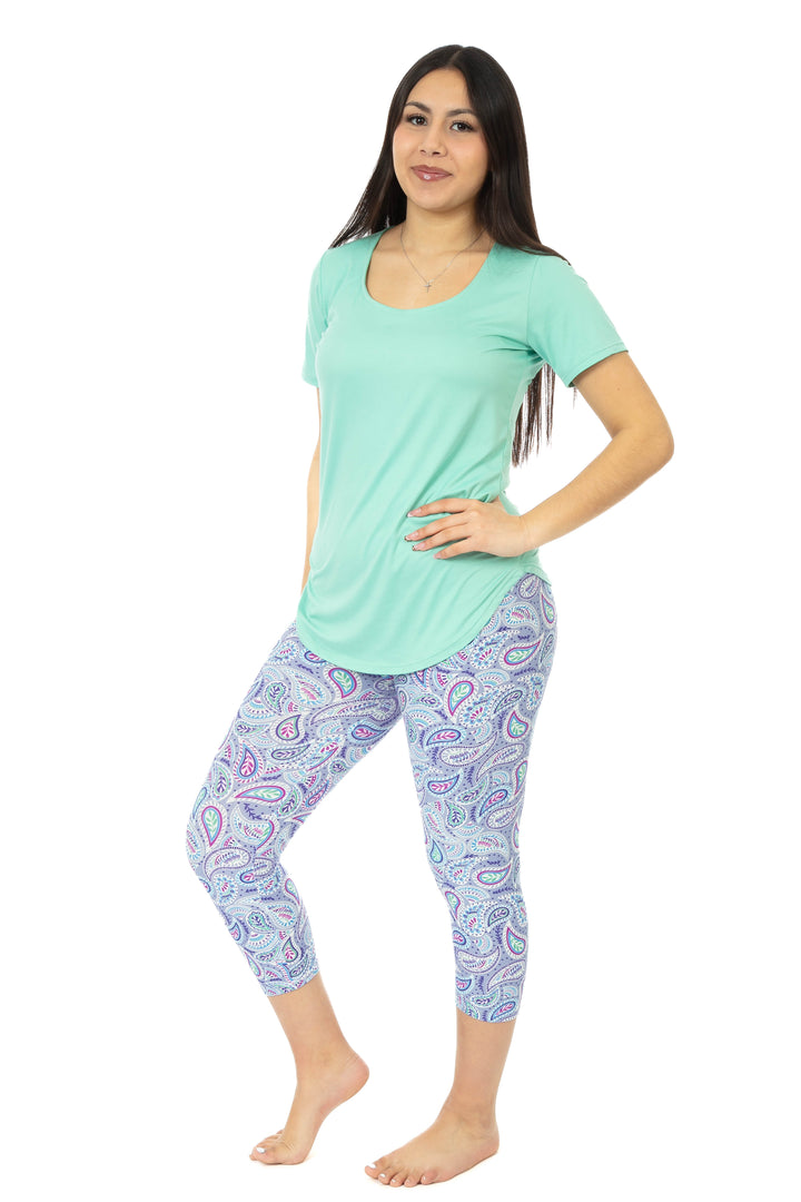 Lilac & Paisley - Capris