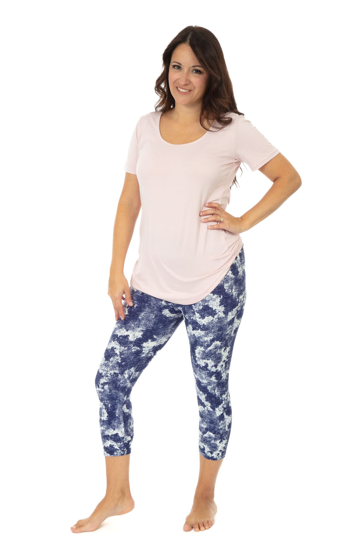 Dark Blue Dye - Capris