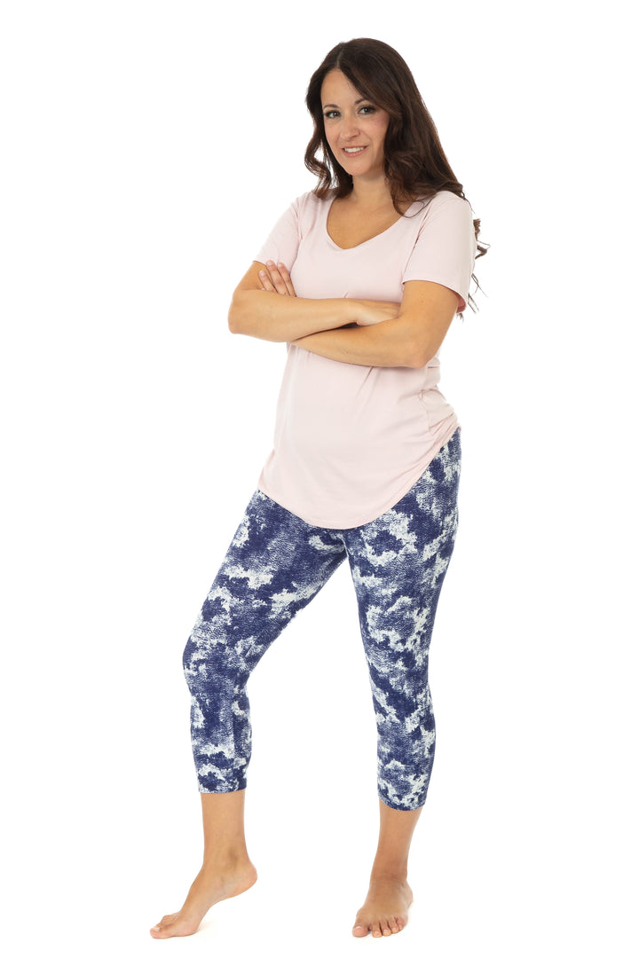 Dark Blue Dye - Capris