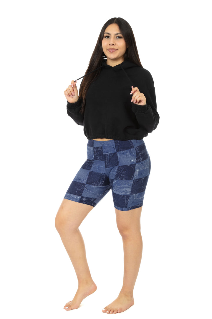 Denim Mosaic - Shorts